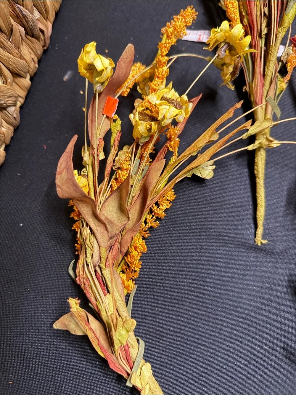 Faux Yellow and Orange Fall Wildflower Spray Bundle - Unbranded